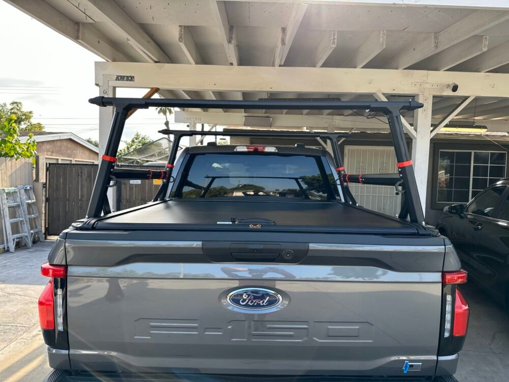 F150 lightning - Retractable cover and rack set