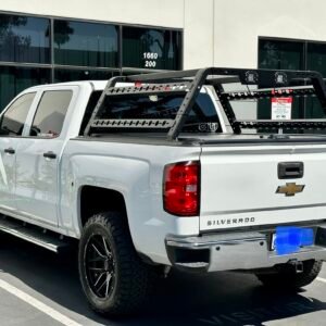 Retractable cover and rack set for Silverado 5.8ft bed
