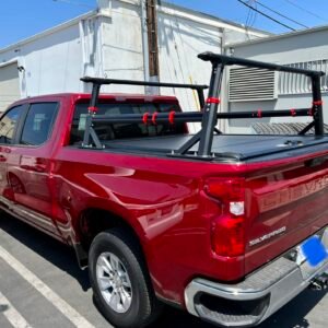 Silverado Retractable cover with bed rack set