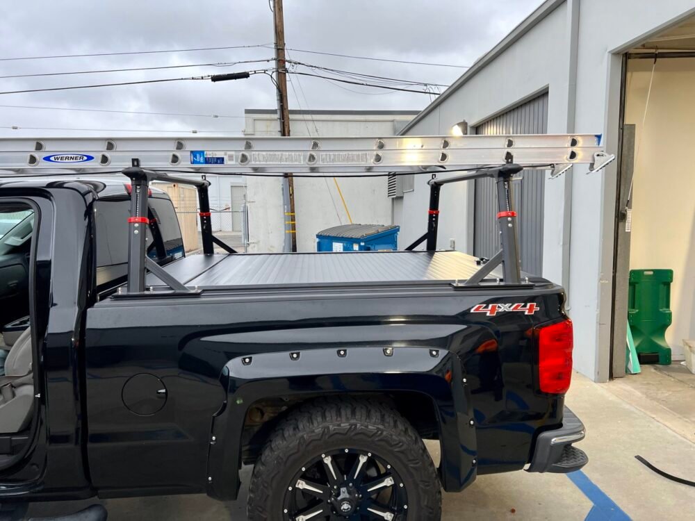 Silverado 6.5ft Retractable Bed Cover And Rack Set