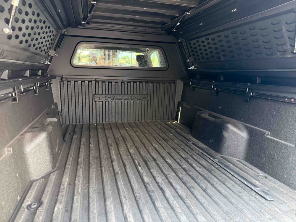 Toyota Tacoma 6ft Long Bed Camper Shell Inside View