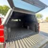 Toyota Tacoma 6ft Long Bed Camper Shell Tailgate and Back Open View