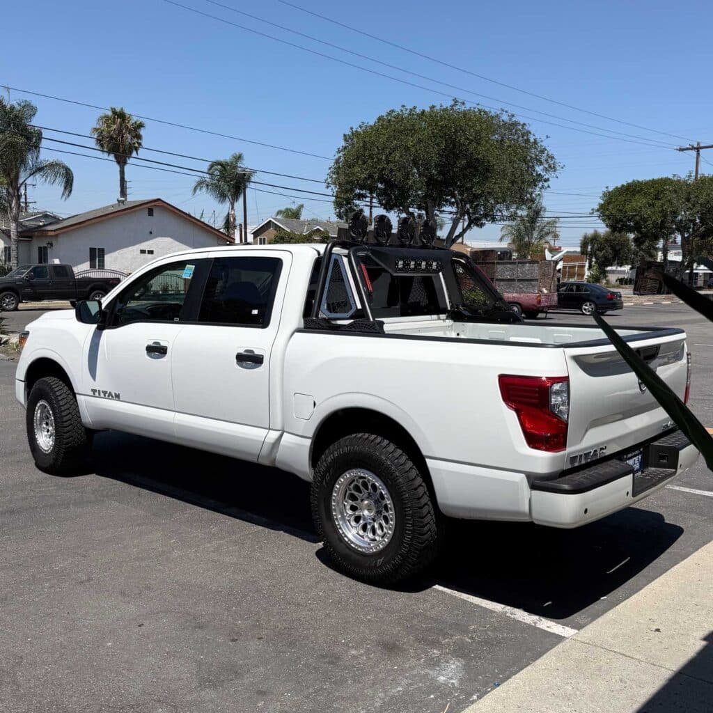 Nissan titan roll bar & lights installation