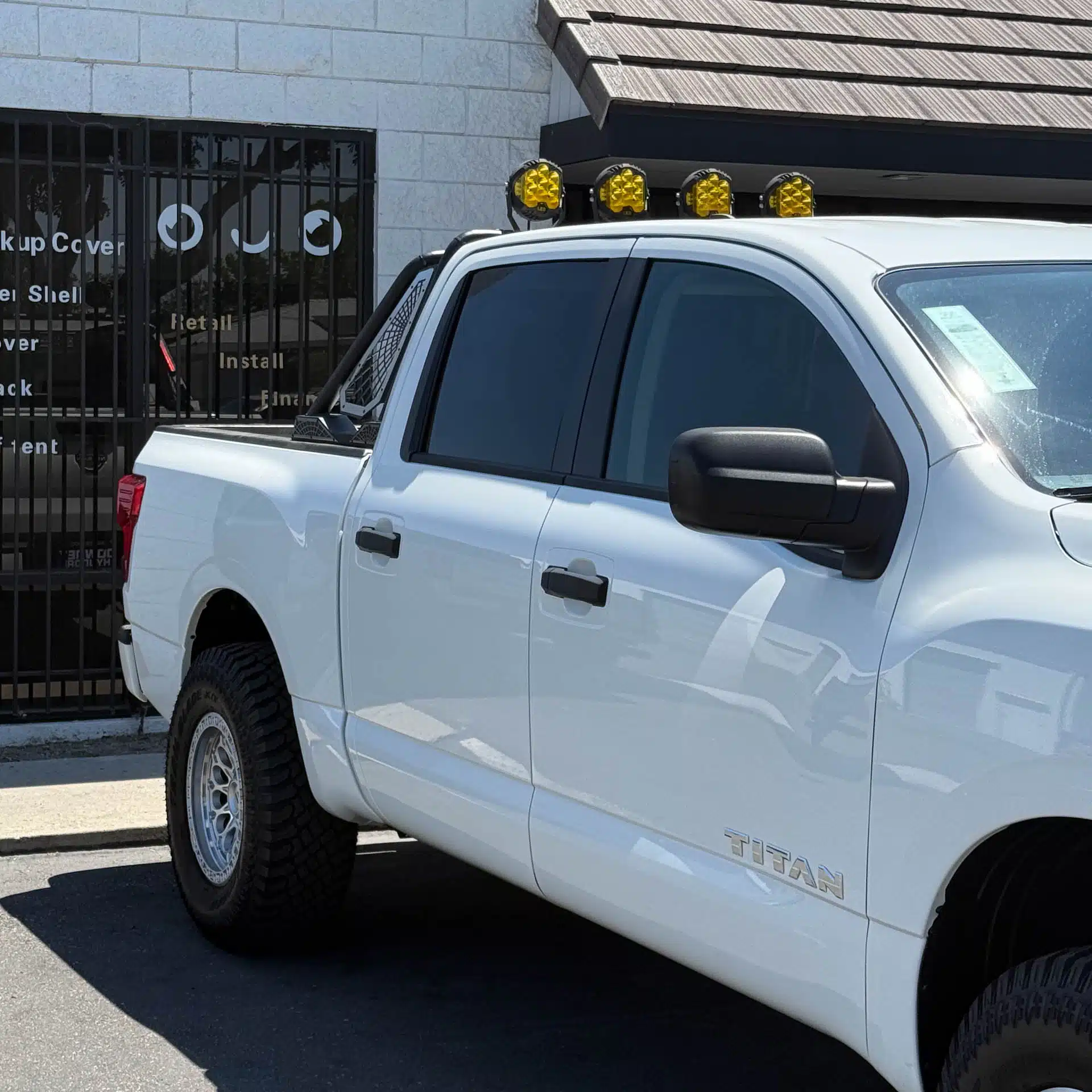 Nissan titan roll bar & lights installation
