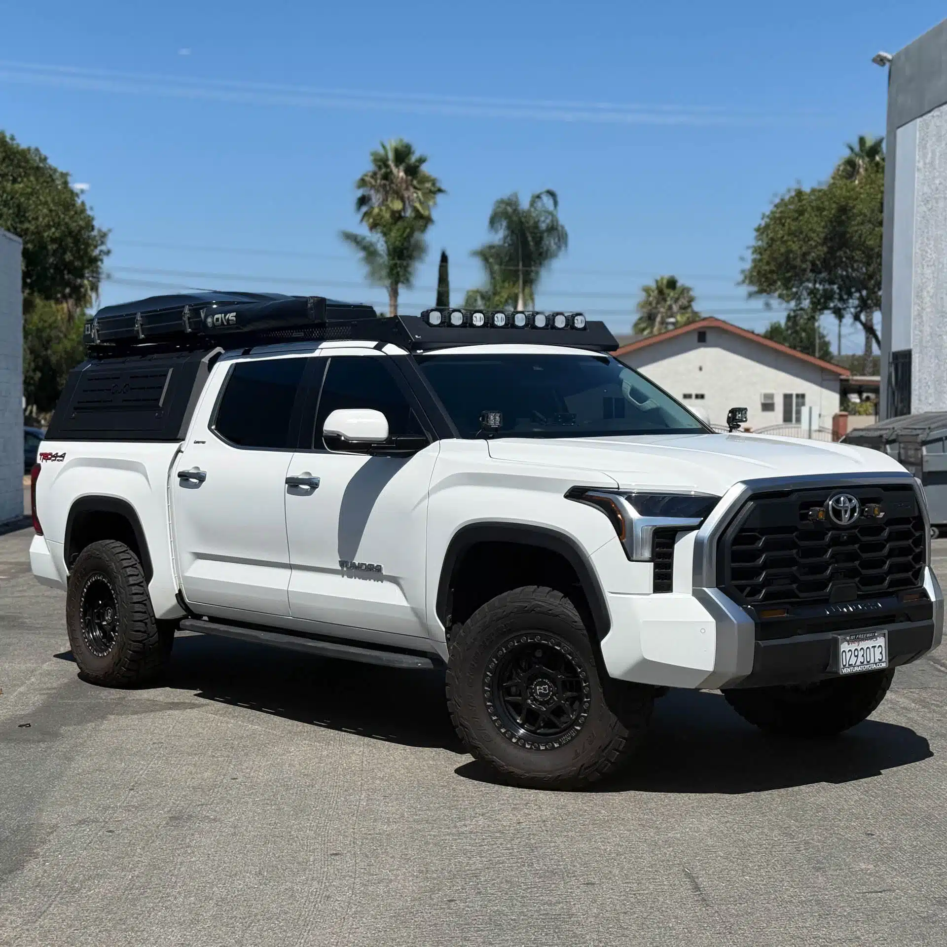 Tundra 5.5ft Camper & Roof Tent & Lights Installation
